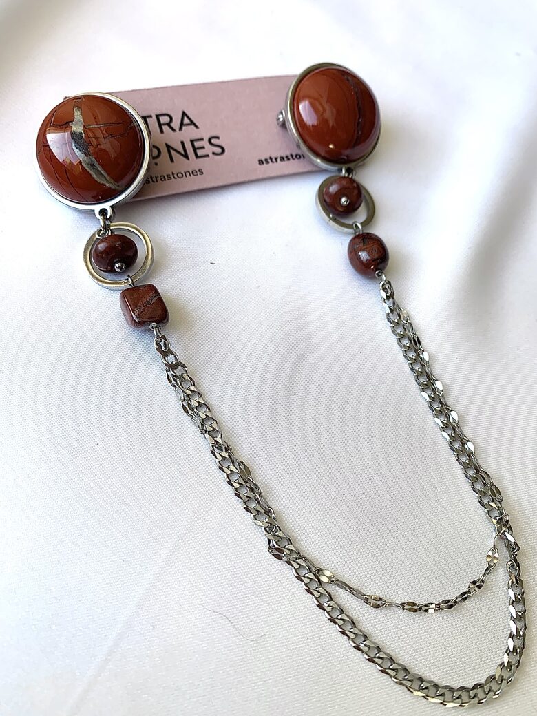 Brooch with Jasper