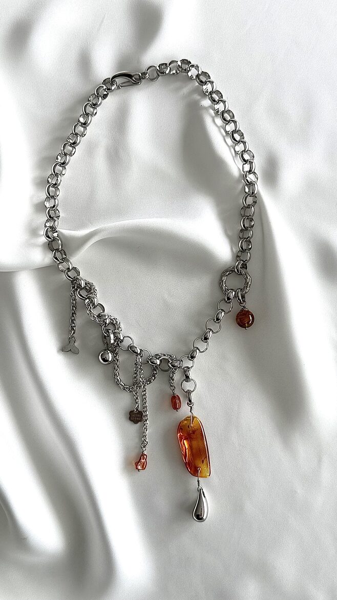 Necklace with Amber