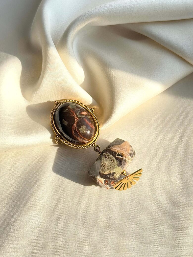 Brooch with Jasper